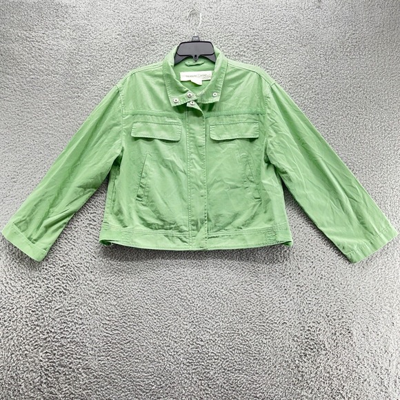 Treasure &‎ Bond Jacket Womens Small Green Button Close New $99 - Picture 1 of 7